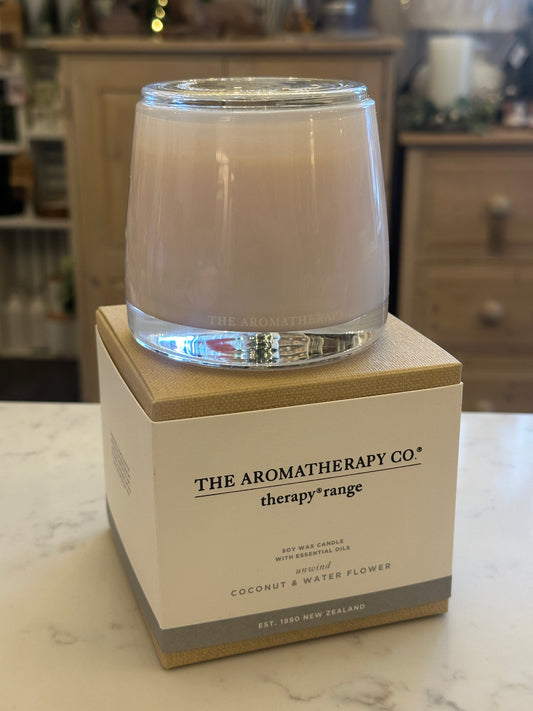 Therapy Unwind Candle Coconut & Water Flower