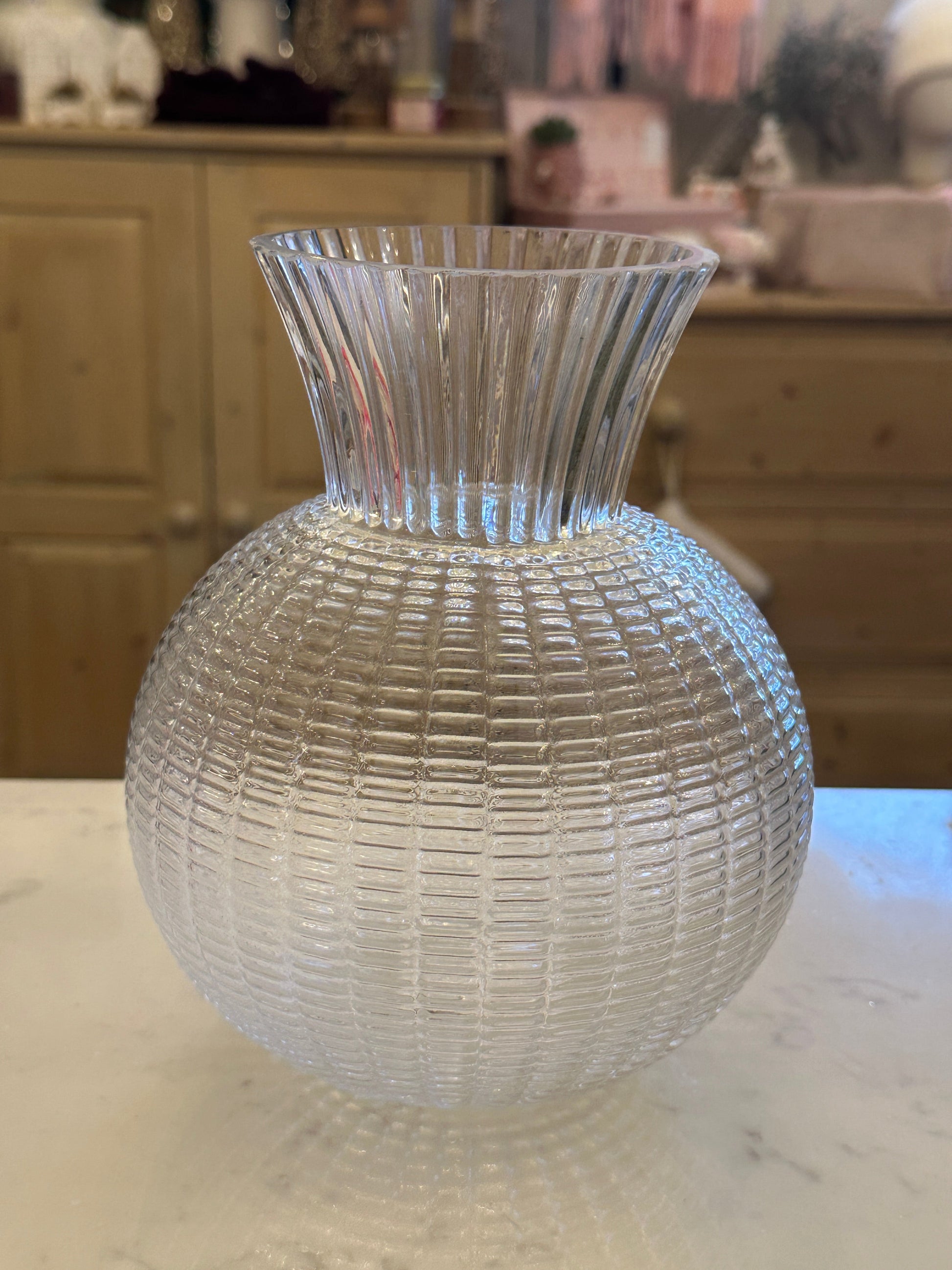 Clear Glass Ball Vase -Small Josefina Online