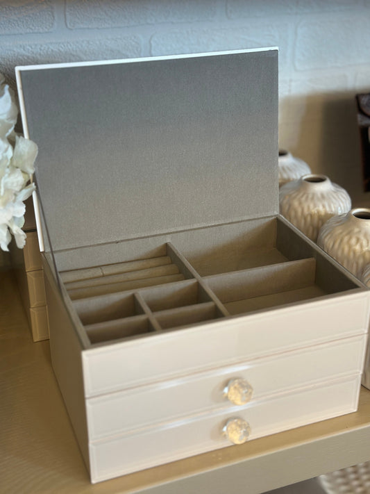 SOPHIA CLASSIC NUDE GLASS JEWELLERY STORAGE DRAWERS Josefina Online