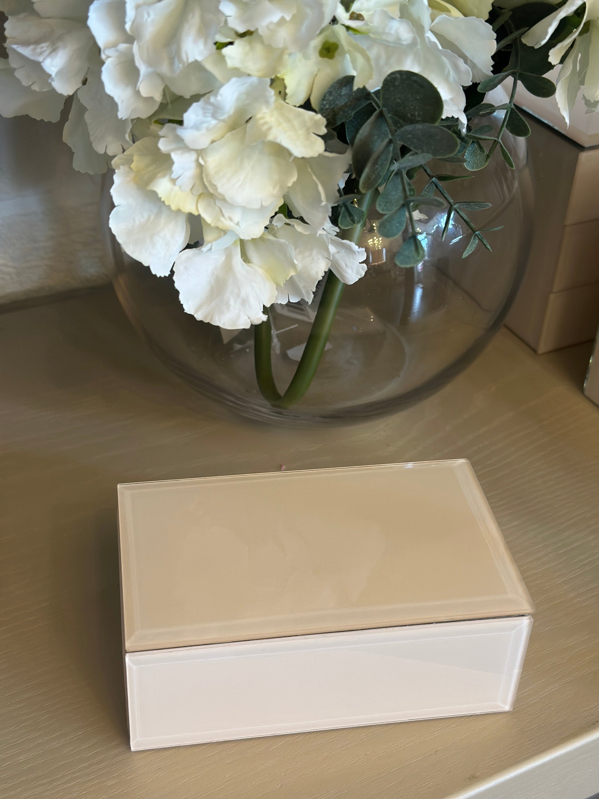 SOPHIA CLASSIC NUDE GLASS JEWELLERY BOX Josefina Online