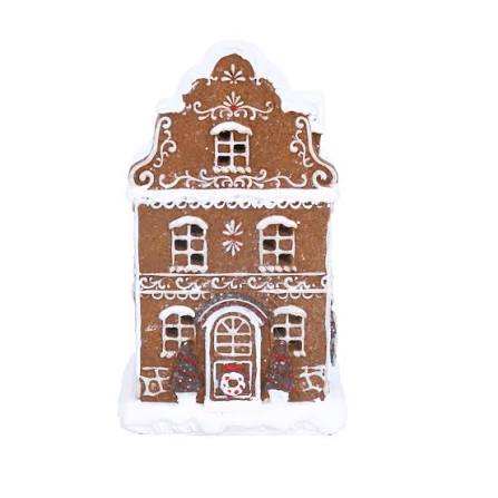 White Iced LED Gingerbread Townhouse (medium)