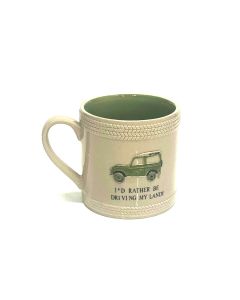 Farm Life Stoneware Hand Painted Mug With Embossed Landy With Gift Box