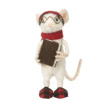 White Mouse With Slippers