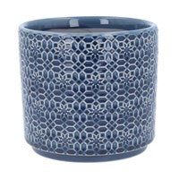 Navy Tile Design Pot Cover - Medium Josefina Online