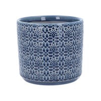 Navy Tile Design Pot Cover - Small Josefina Online