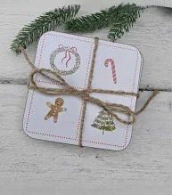 Cork Based Coaster Set - Nordic Icons