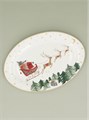 Bone China Oval Platter - Nostalgia Sleigh