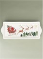 Bone China Rectangular Plate - Nostalgia Sleigh
