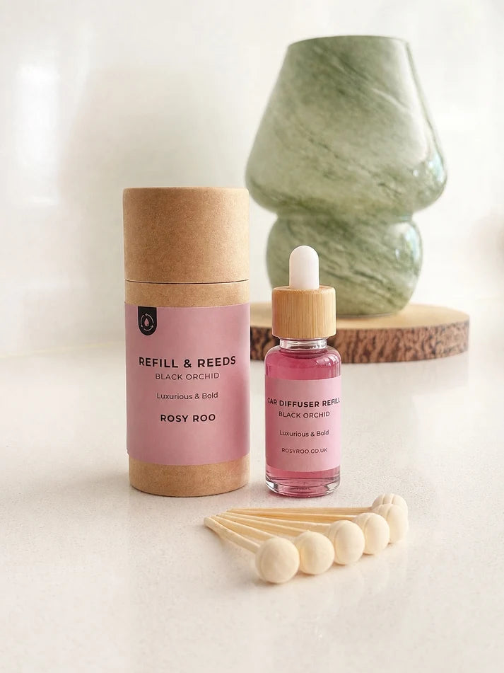 Black Orchid Refill & Reeds by Rosy Roo