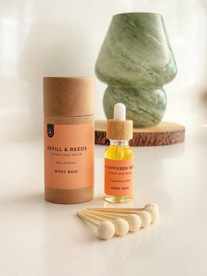 Citrus & Spice Refill & Reeds by Rosy Roo