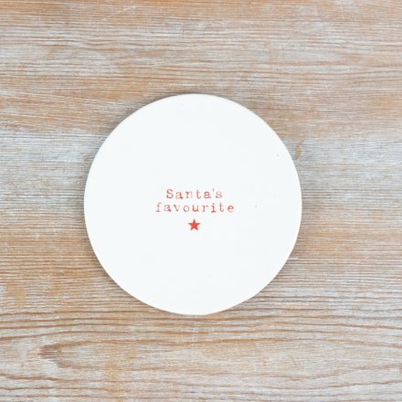 'Santa's Favourite' Coaster (10cm)