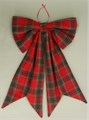 Large Tartan Fabric Bow