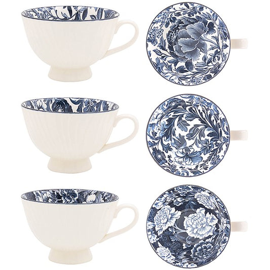 Tuscany Dark Blue Fleur Mug
