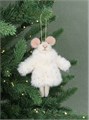 Mixed Wool Mouse with White Coat Decoration