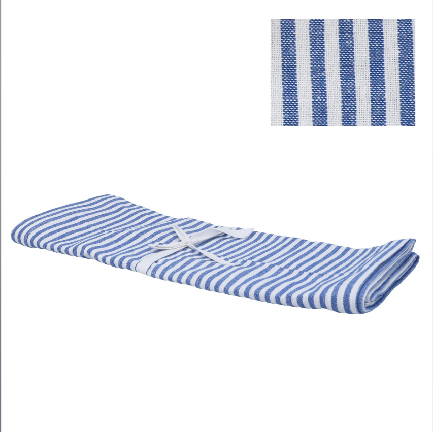 Blue Cotton Mix Stripe Runner Josefina Online