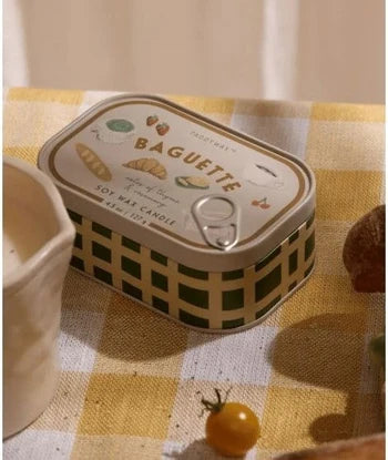 French Baguette Soy Wax Tin Candle - Thyme & Rosemary