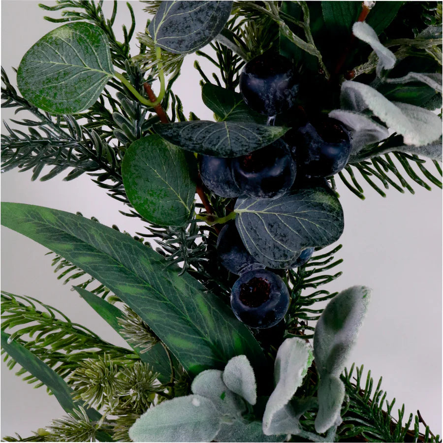 Winter Wreath with Blue