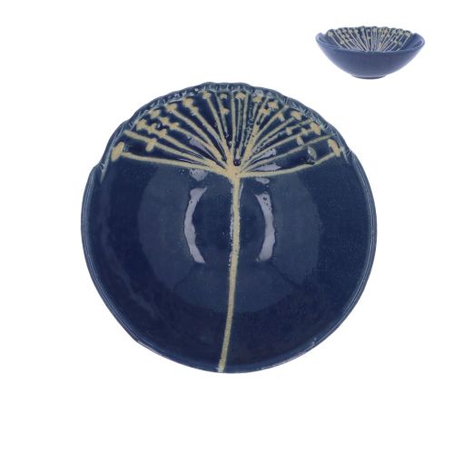 Navy Stoneware Seed Head Bowl Josefina Online