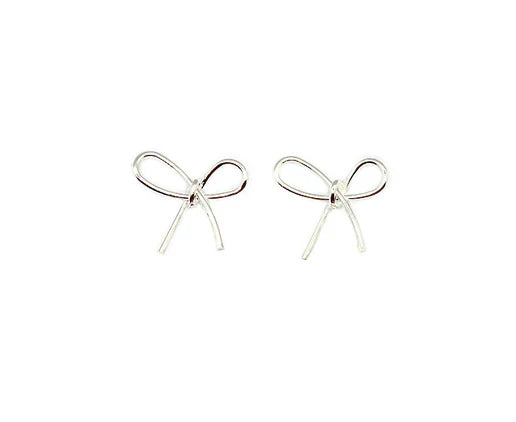 Ribbon Earrings -  Silver colour Josefina Online