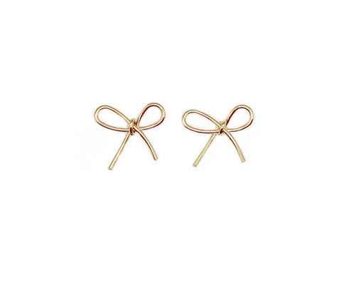 Ribbon Earrings - Gold colour Josefina Online