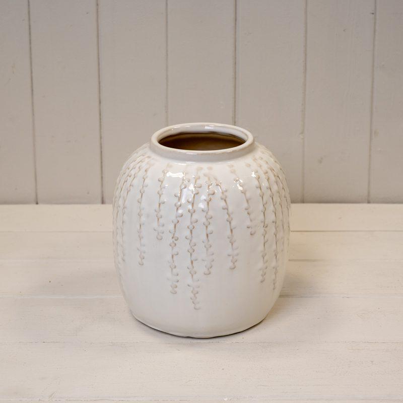 Ceramic Detailed Vase - Small Josefina Online