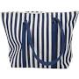 Navy Vertical Striped Canvas Shopper Josefina Online