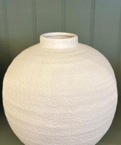 Rustic white vase